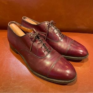 Alden 906 Burgundy Cap Toe Dress Shoes Men’s Size 9 B / D Made In USA